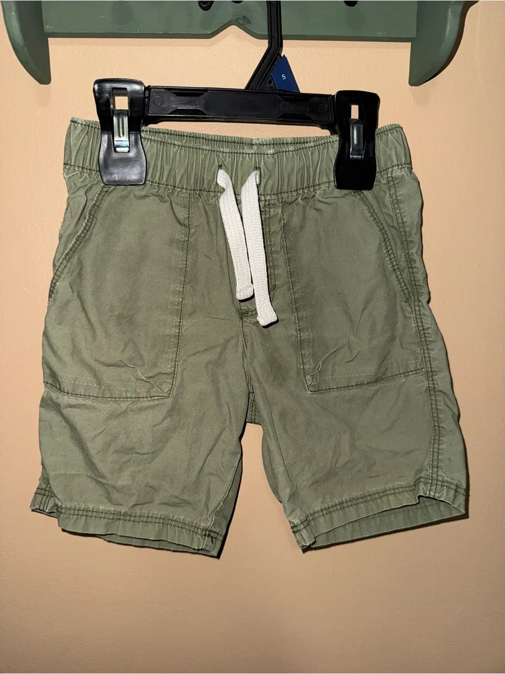 Old Navy Olive Green Drawstring Pull-On Kids Shorts